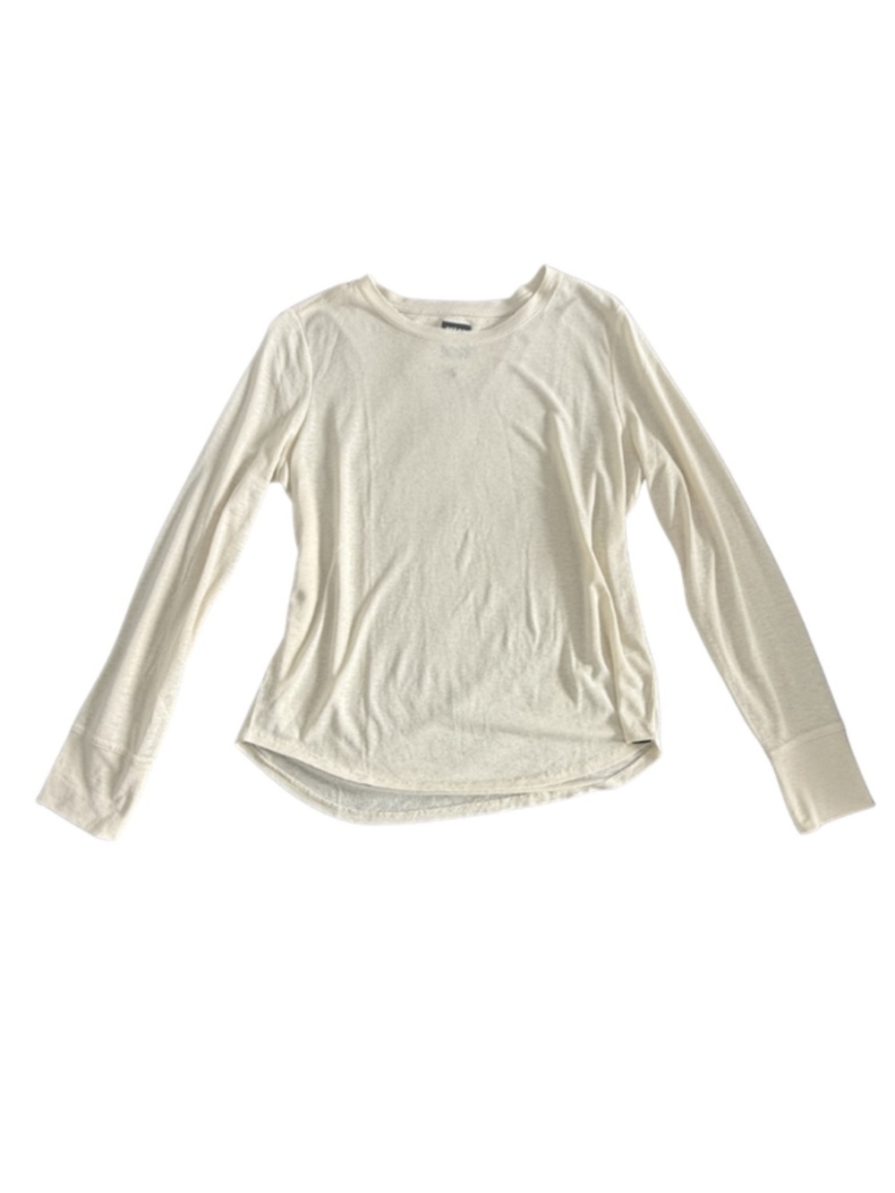 Prana Long Sleeve Tee - Hemp Blend - Soft - Cream / Off White - Women’s M